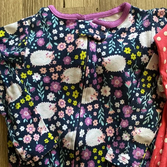 Lot of 3 Carter’s 18M Footed Pajamas